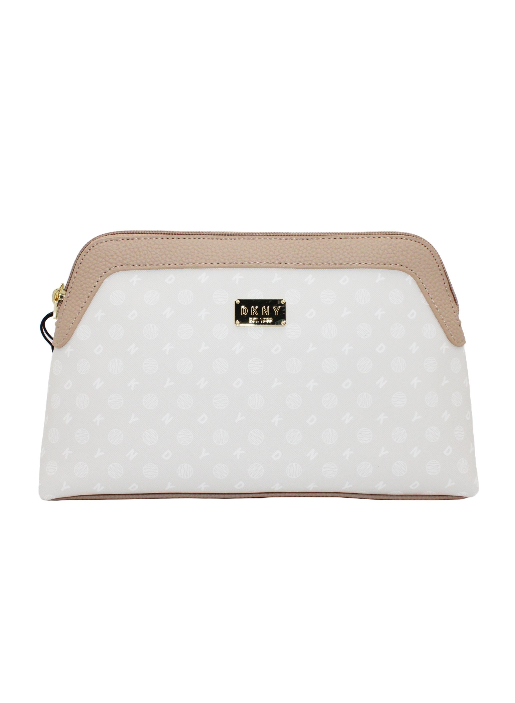 DKNY Legacy Beauty Pouch Cosmetic Bag, Travel Make up Bag Small, Small Waterproof and Lightweight Cosmetic Bag Storage Bag, Small Makeup Bag, Travel Toiletry Bag