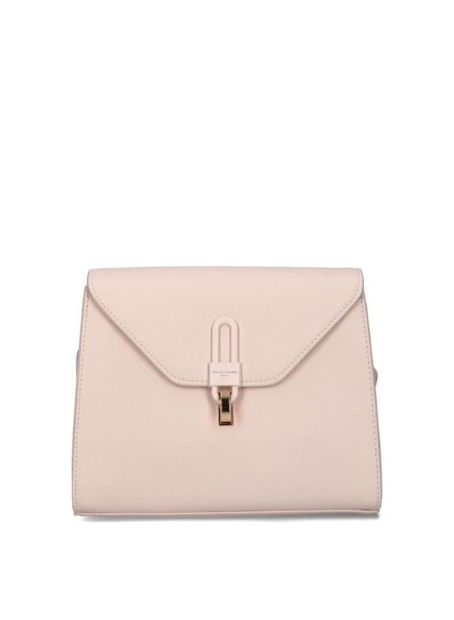 David Jones Shoulder Bag for Women, faux Leather Hobo Crossover Fashion Handbag Purse Color COCONUTCREAM