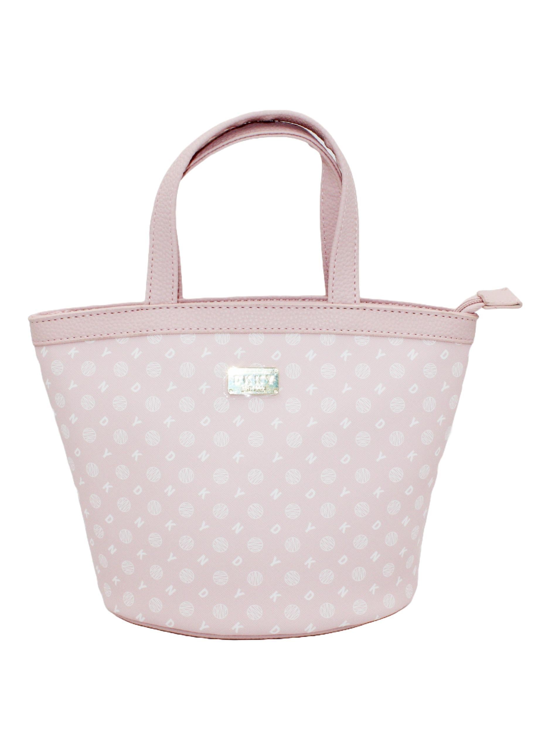 DKNY Legacy Mini Tote Cosmetic Bag, Travel Make up Bag Small, Small Waterproof and Lightweight Cosmetic Bag Storage Bag, Small Makeup Bag, Travel Toiletry Bag