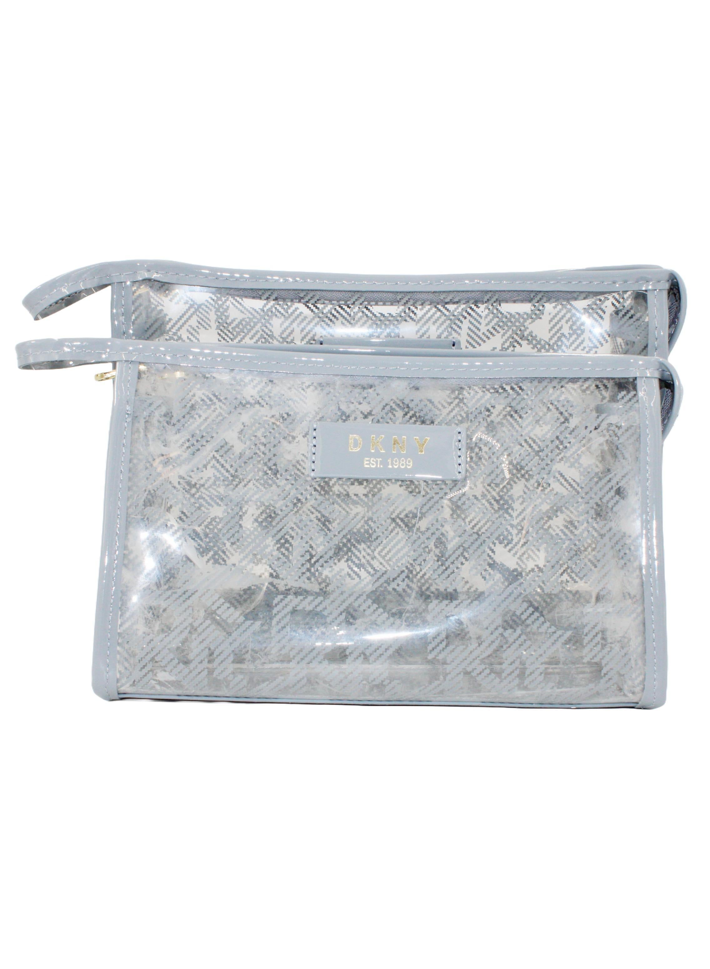 DKNY Lucid Dream T Stand Cosmetic Bag, Travel Make up Bag Small, Small Lightweight Cosmetic Bag Storage Bag, Small Makeup Bag, Travel Toiletry Bag