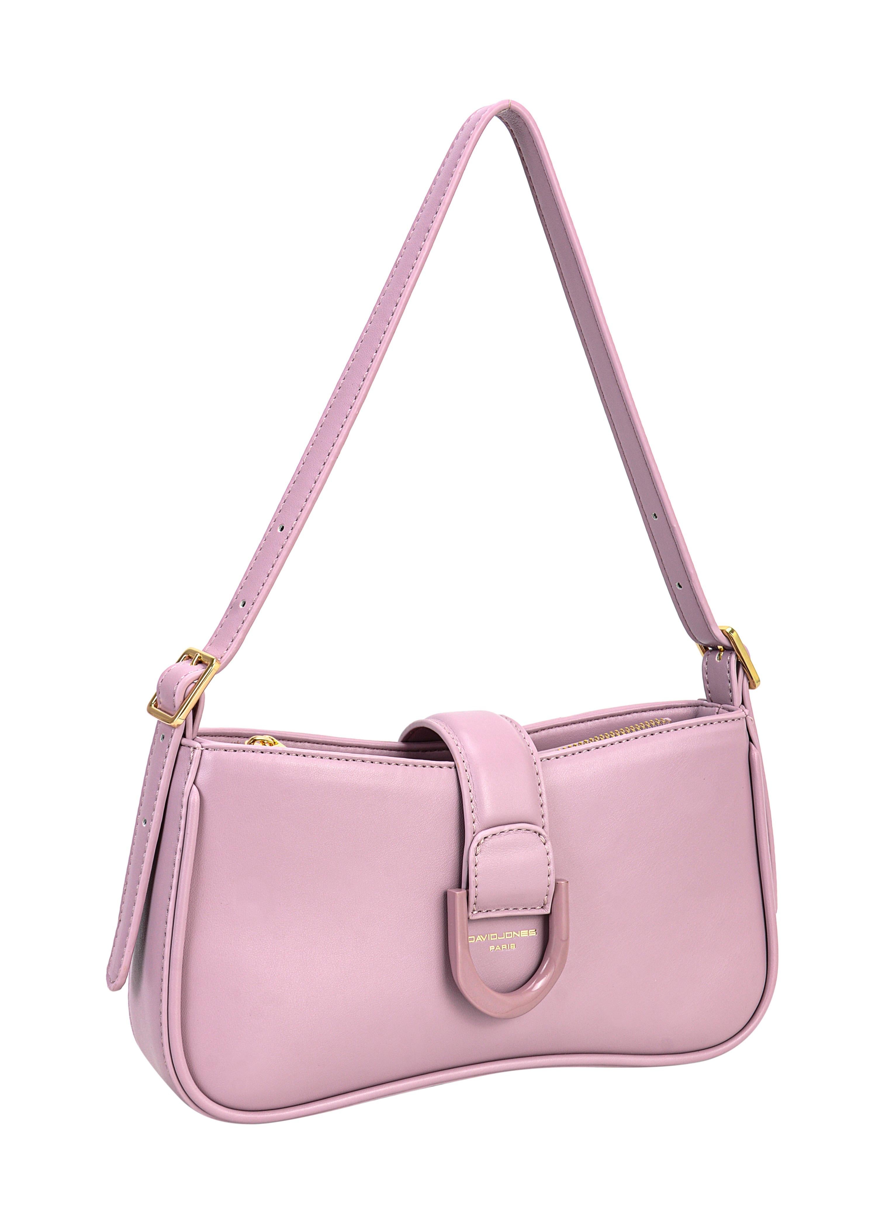 David Jones Kilia Collection Shoulder Bag for Women, faux Leather Hobo Crossover Fashion Handbag Purse