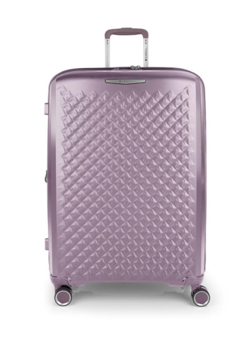 Gabol Queens Luggage ABS + PP Hardshell Clearance Luggage bag Hardside Lightweight Durable Carry On Suitcase Sets, Spinner Wheels, TSA Lock 20/24/28in Color Pink