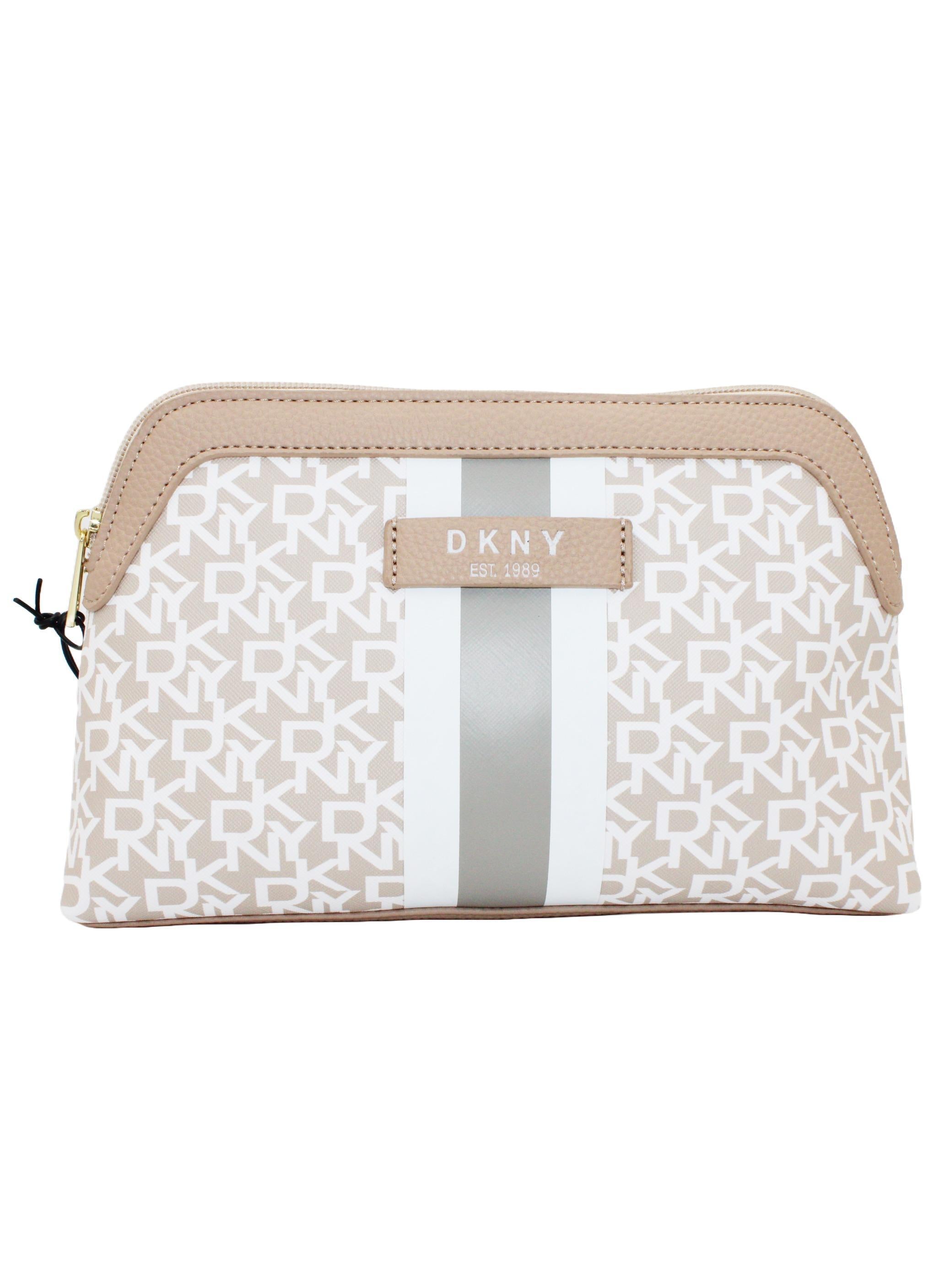 DKNY Signature Stripe Cosmetic Pouch