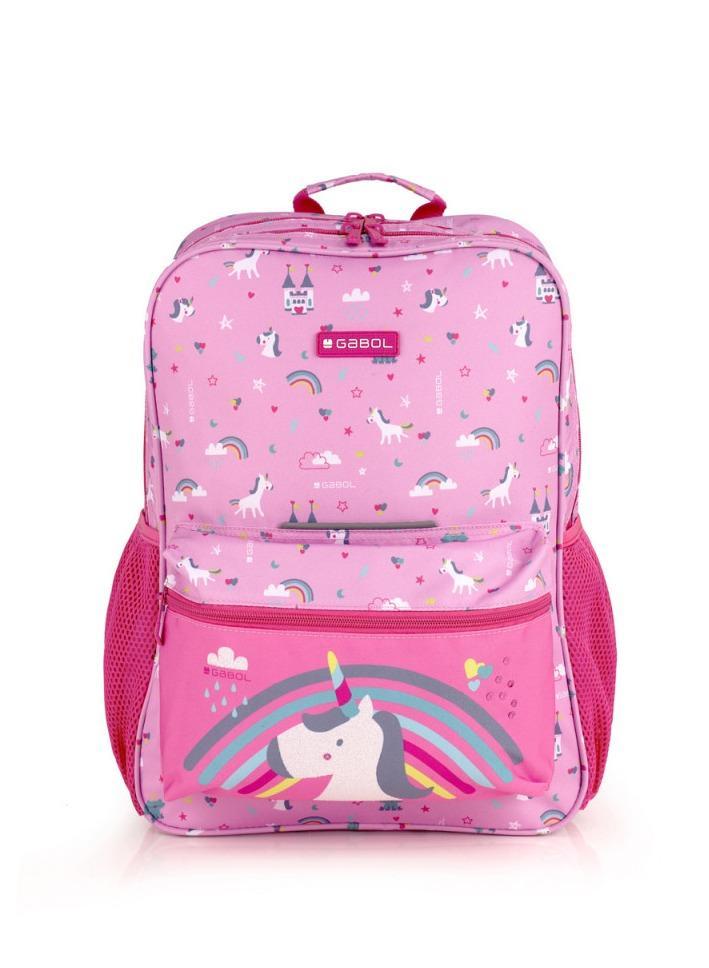 Gabol Rainbow Kids Backpack Lightweight Children's Nursery School Bag for Preschool Boys Girls