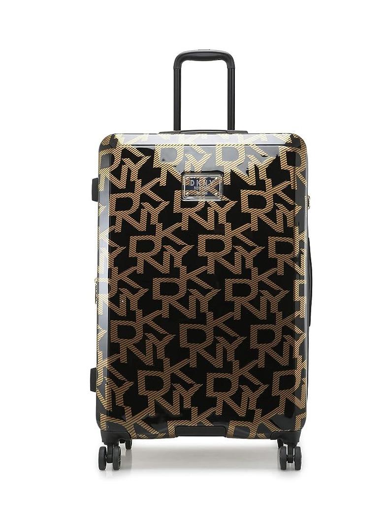 DKNY Deco Signature Hardside Luggage on Wheels for Unisex | Ultra Lightweight ABS on with Spinner 4 Double Wheels  and  Multicolor