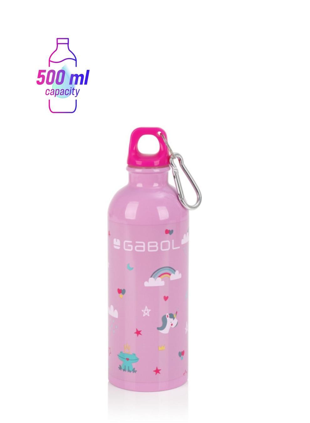 Gabol Kids Water Bottle for School, 500ml Kids water bottle stainless steel water bottle for kids, Double Wall Insulated Water Bottle