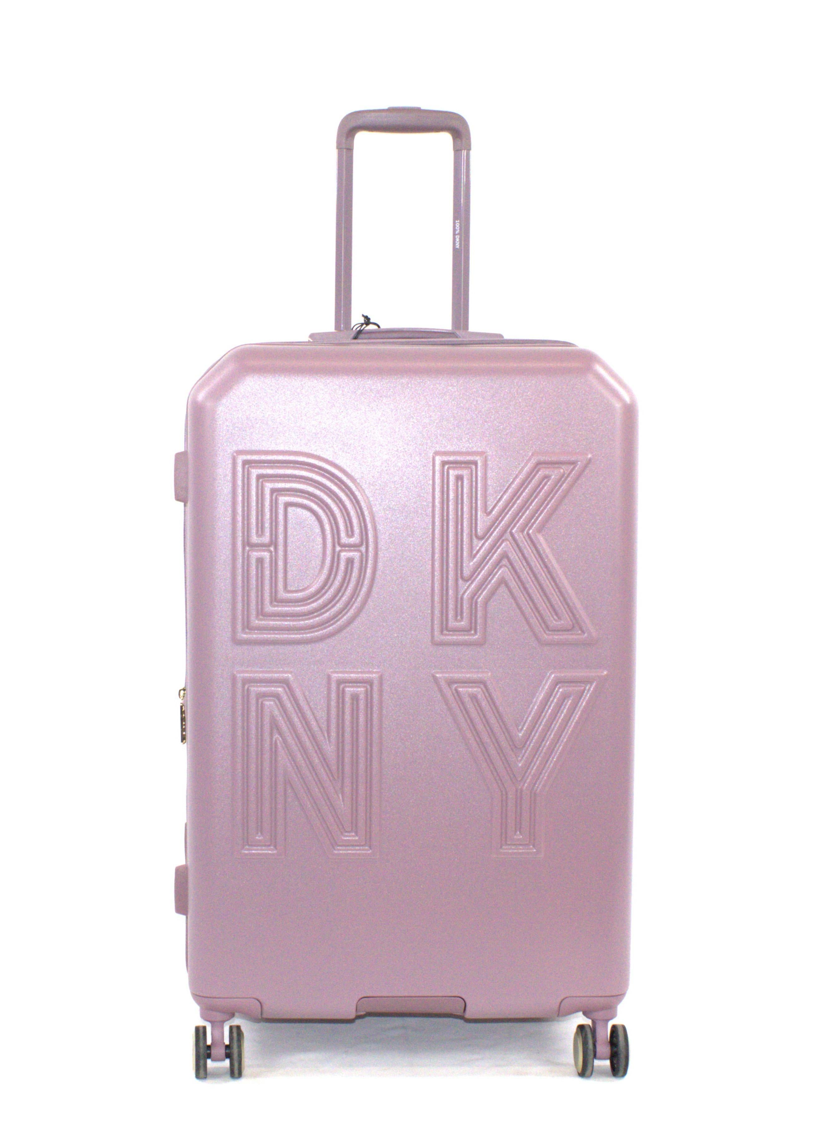 Dkny Remix Hardside Luggage on Wheels for Unisex | Ultra Lightweight ABS on with Spinner Wheels 4 Color French Mauve